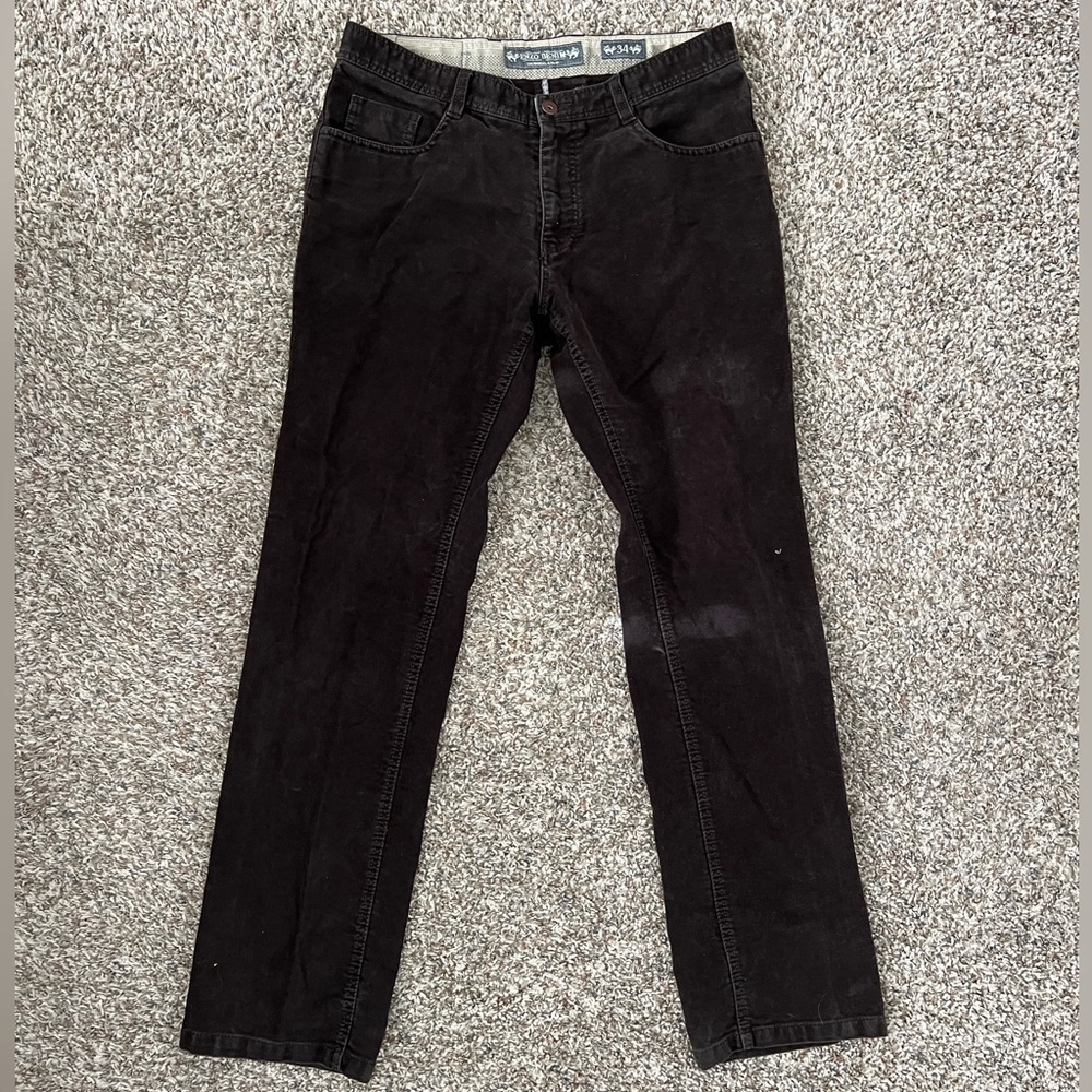 Enzo Denim Albert Straight Leg Brown Jeans